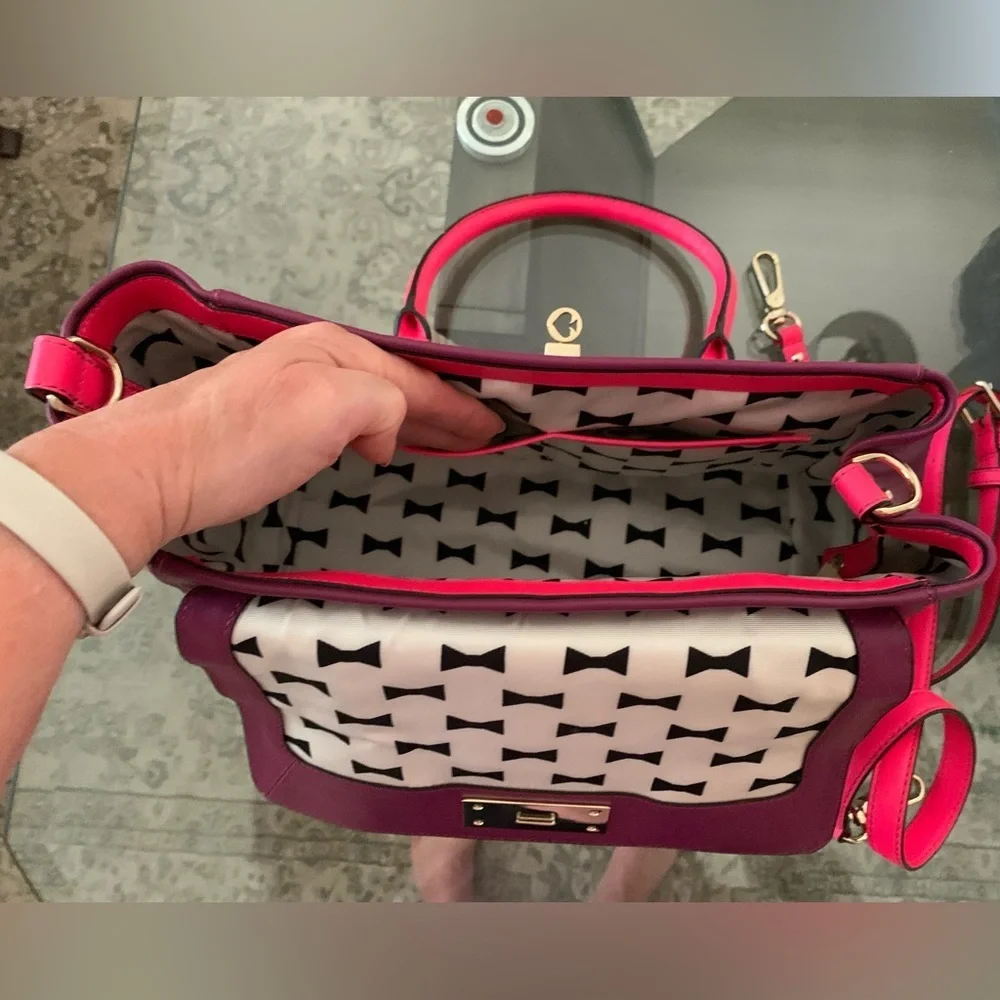 NWOT Kate Spade New York Moody Catherine Street Joanie Plum/Barbie Pink Satchel